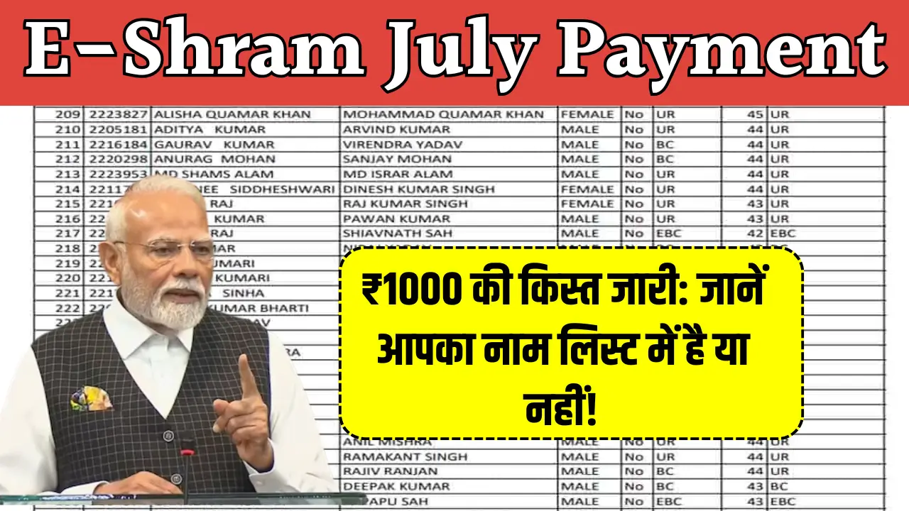 E Sharm Card July Payment 2025