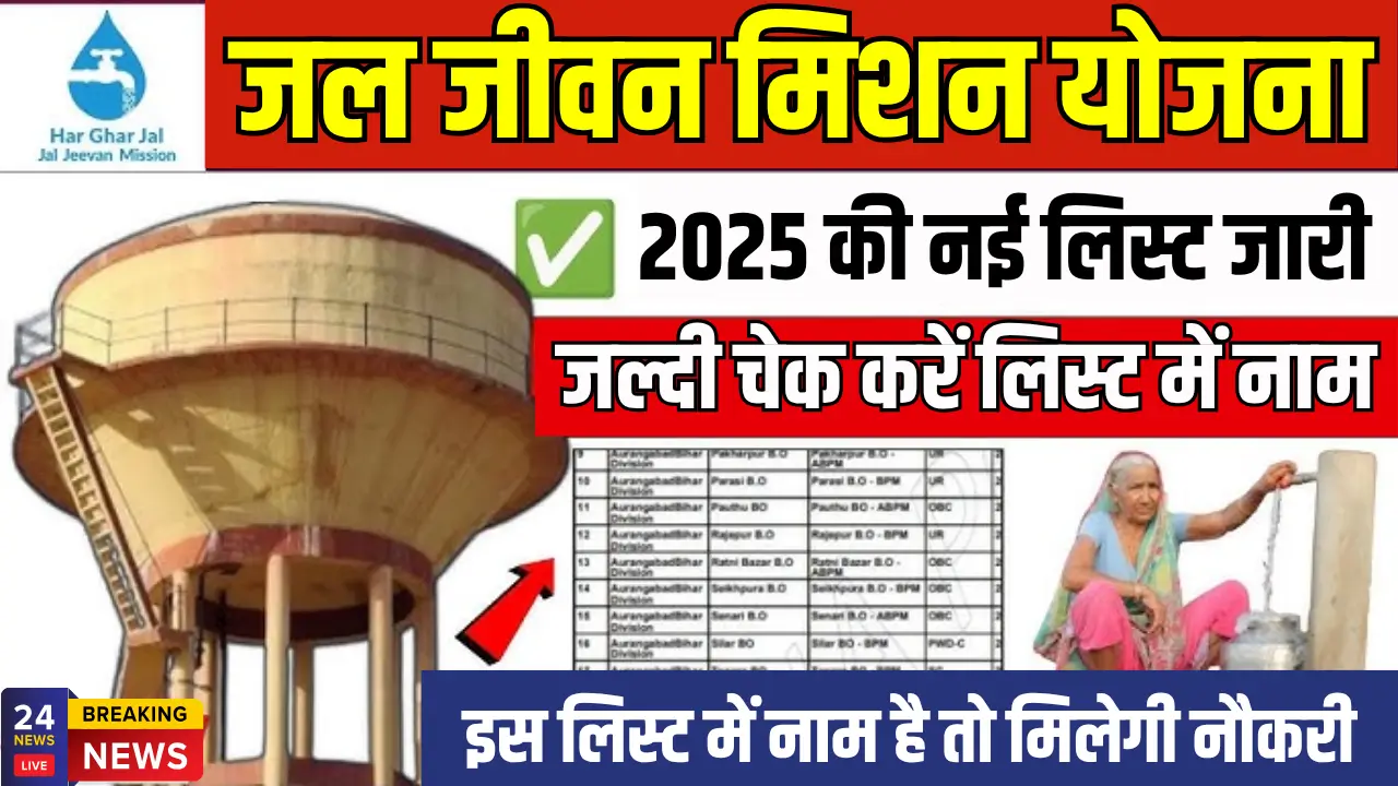 Jal Jeevan Mission List 2025