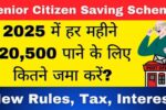 Post Office SCSS Scheme 2025